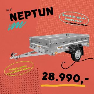 Přívěs Neptun Rustik N7-236 RTR – Síla, která vás nezklame! 🚜 Cena 28.990,- Kč včetně DPH Potřebujete spolehlivého parťáka...